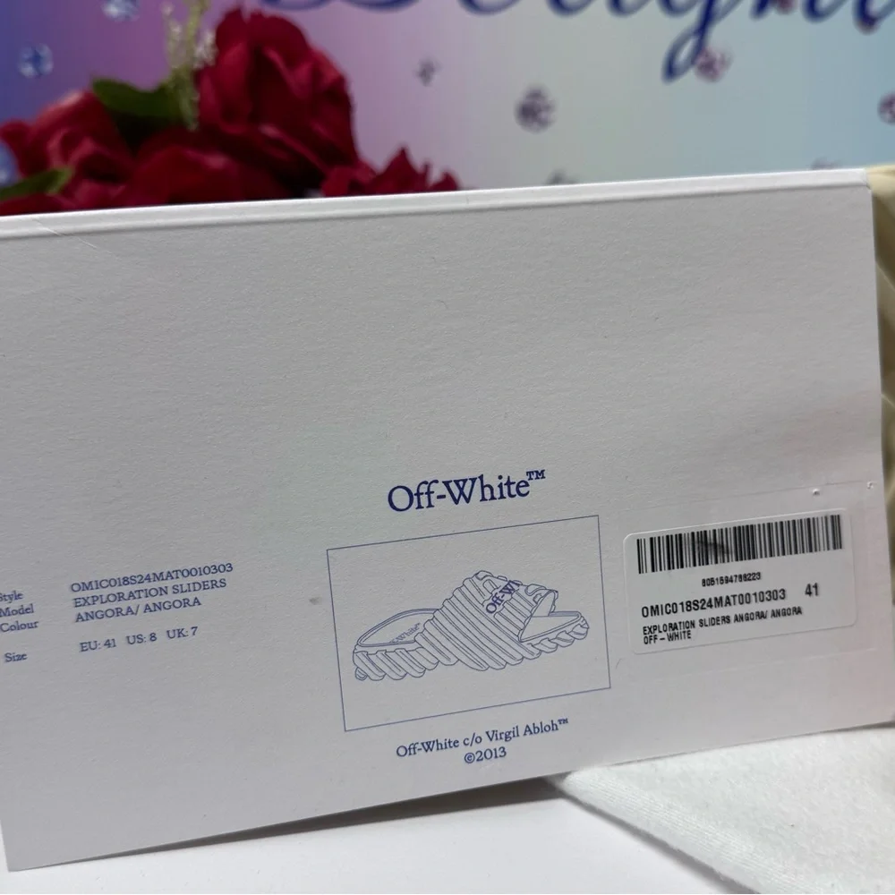 🔥SALE NIB OFF-WHITE EXPLORATION SLIDERS